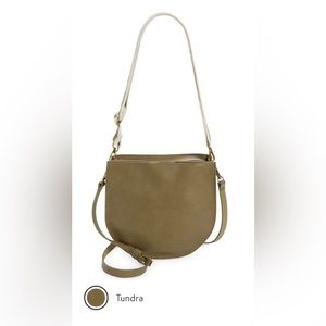 Madewell The Transport Saddlebag. Color: Tundra.